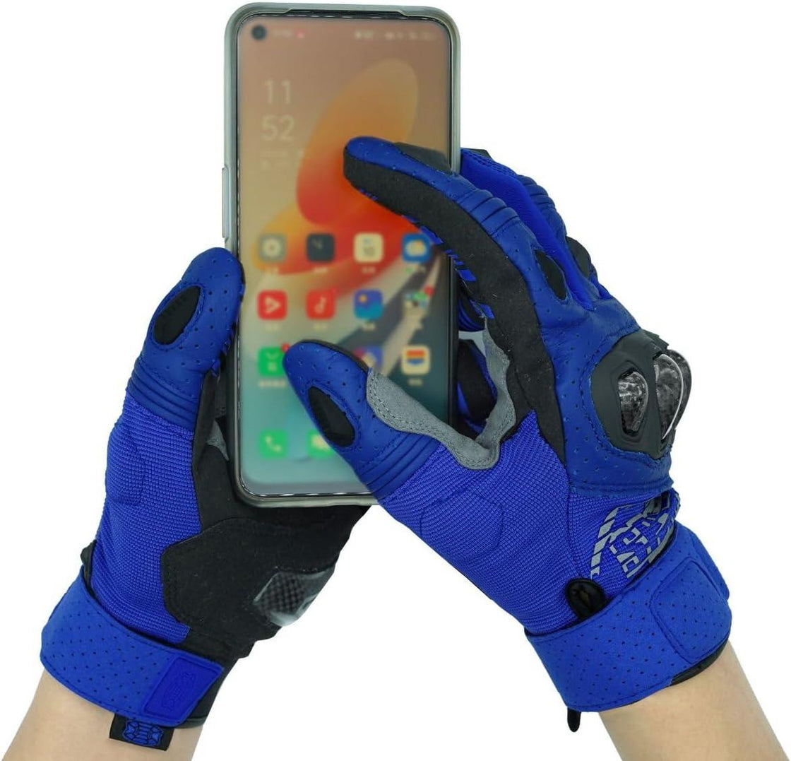 Seibertron™ SPS-2 Carbon Fiber Touchscreen Motorcycle Gloves - Bean's Moto Booth