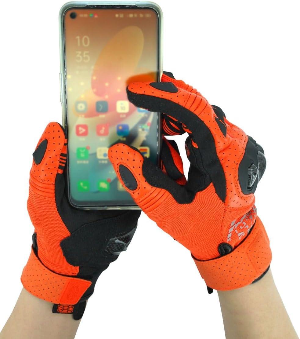 Seibertron™ SPS-2 Carbon Fiber Touchscreen Motorcycle Gloves - Bean's Moto Booth