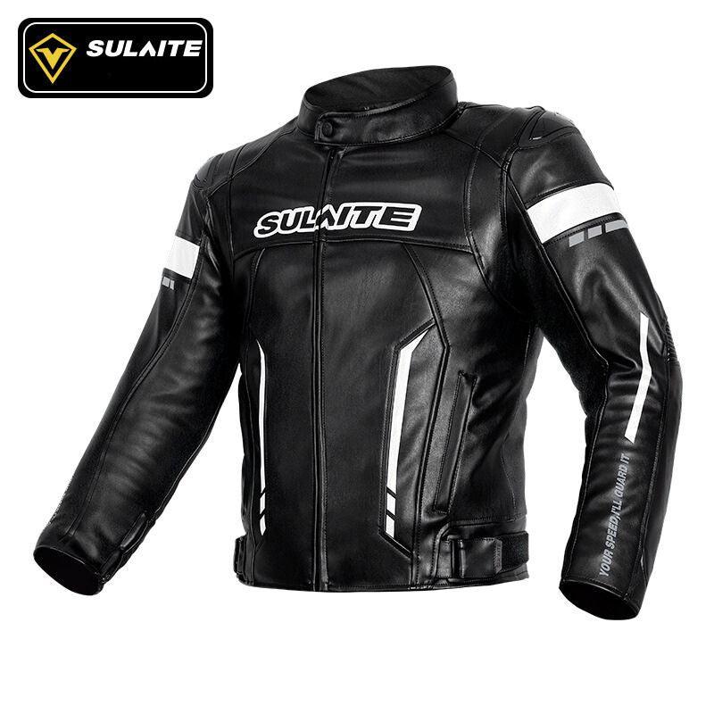 SULAITE™ Autumn/Winter Motorcycle PU Leather Jacket - Bean's Moto Booth