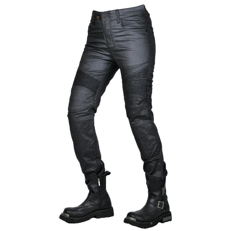 VOLERO™ Glossy Coated Fabric Motorcycle Pants for Women - Bean's Moto Booth