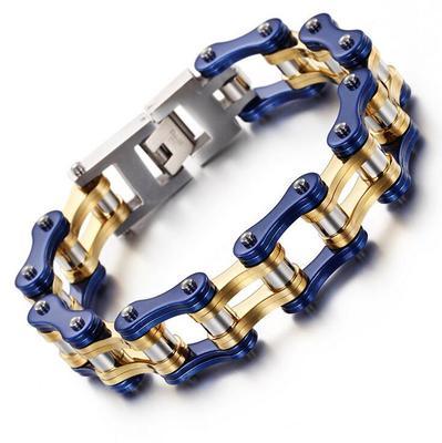 Diverse color motorcycle chain-style bracelet - Bean's Moto Booth