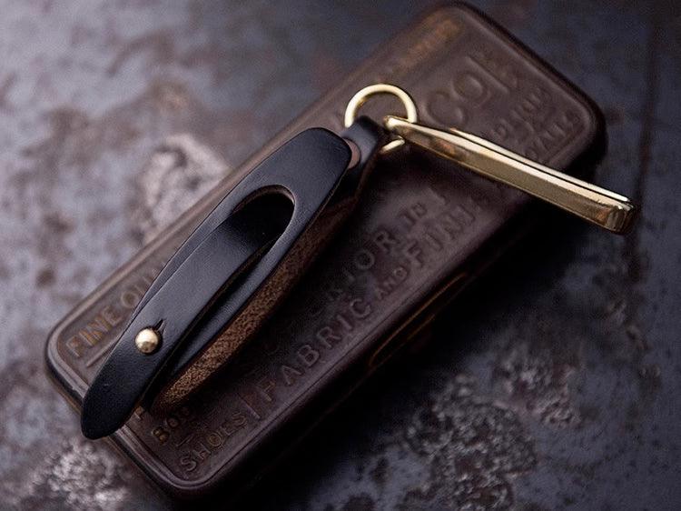 HORWEEN™ Vintage Glove Leather Clip - Bean's Moto Booth