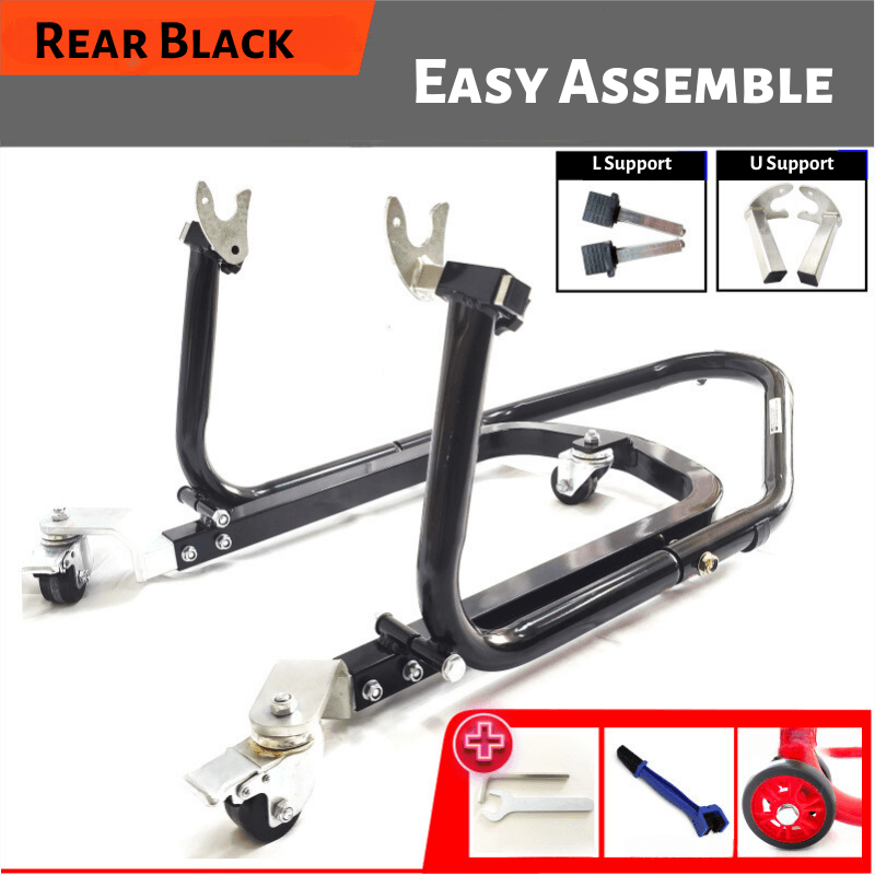 LIOU STAND™ Motorcycle Paddock Stand Dolly Mover - Bean's Moto Booth