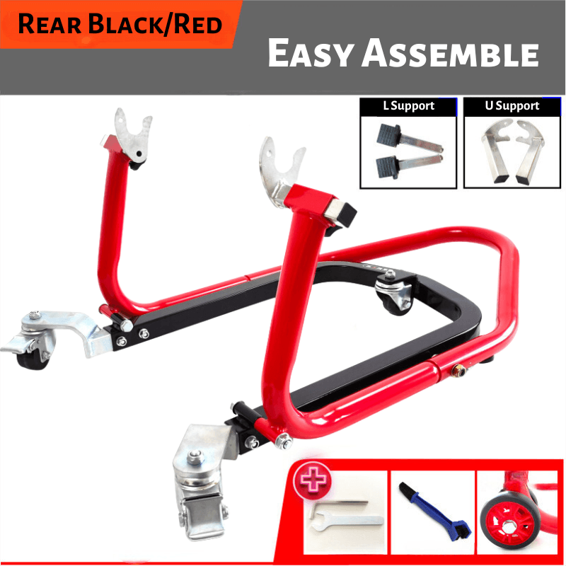 LIOU STAND™ Motorcycle Paddock Stand Dolly Mover - Bean's Moto Booth